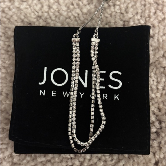 Jones New York Silver Crystal Bracelet - Picture 3 of 3